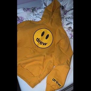 Yellow Drew hoodie size small